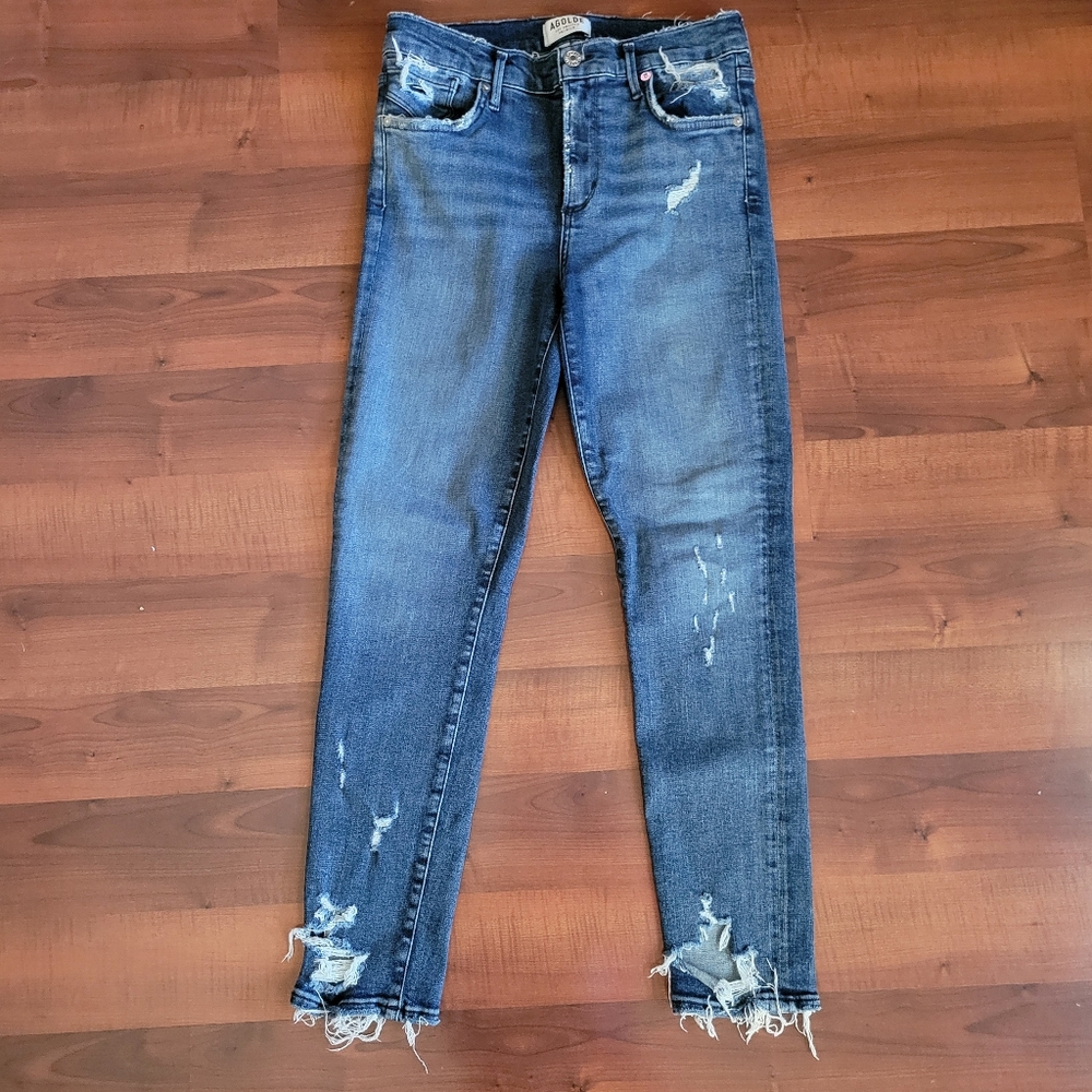 AGOLDE distressed skinny jeans